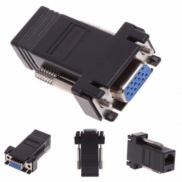 

Пассивный удлинитель (B) VGA, RJ-45 to VGA(female) Q100 !!!! Береться в ПАРУ с10534!!!