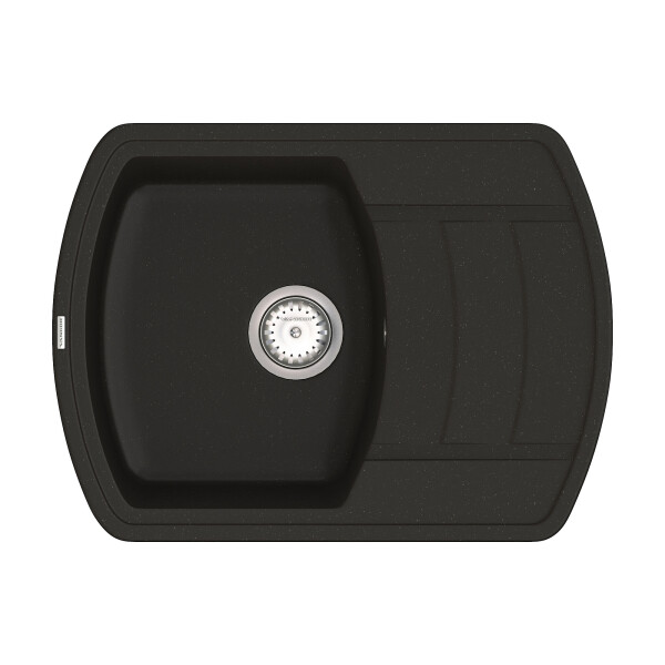 

Кухонная мойка VANKOR Norton NMP 02.67 Black + сифон VANKOR