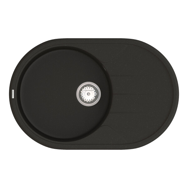 

Кухонная мойка VANKOR Sity SMO 02.78 Black + сифон VANKOR