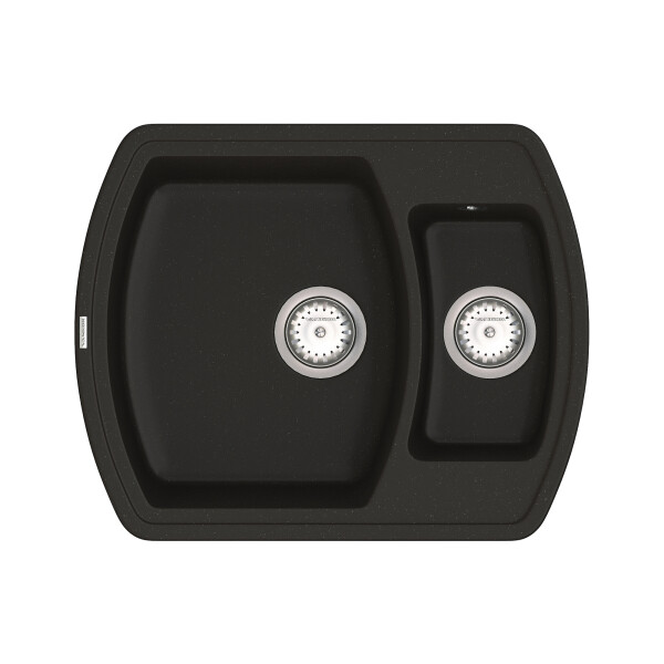 

Кухонная мойка VANKOR Norton NMP 03.63 Black + сифон VANKOR