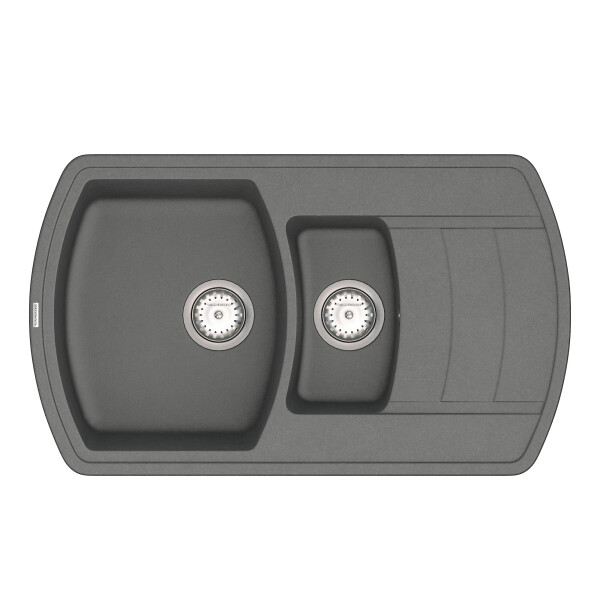 

Кухонная мойка VANKOR Norton NMP 04.86 Gray + сифон VANKOR