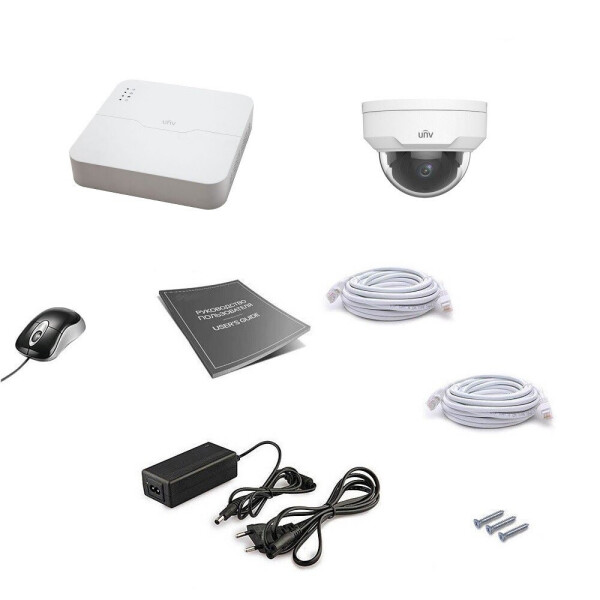 

Комплект IP видеонаблюдения Uniview 1DOME 4MEGA