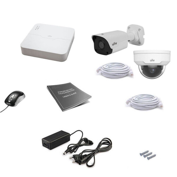 

Комплект IP видеонаблюдения Uniview 2MIX 4MEGA