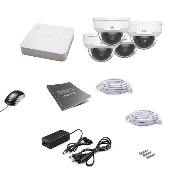 

Комплект IP видеонаблюдения Uniview 4DOME 4MEGA