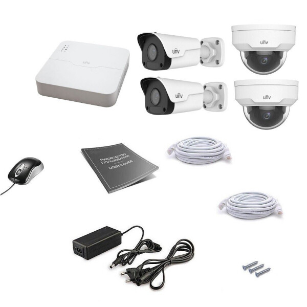 

Комплект IP видеонаблюдения Uniview 4MIX 2MEGA