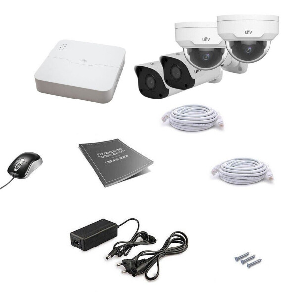 

Комплект IP видеонаблюдения Uniview 4MIX 4MEGA
