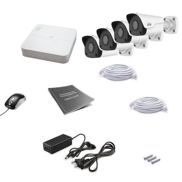 

Комплект IP видеонаблюдения Uniview 4OUT 2MEGA