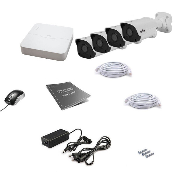 

Комплект IP видеонаблюдения Uniview 4OUT 4MEGA