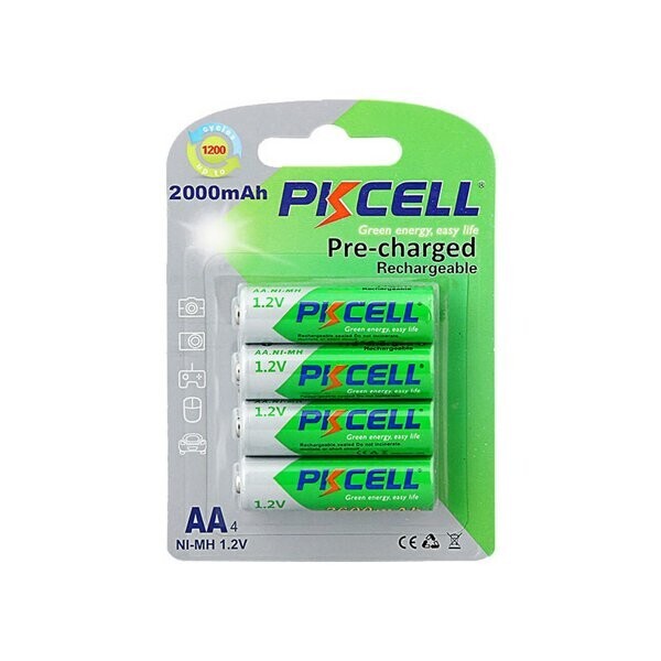 

Аккумулятор PKCELL 1.2V AA 2000mAh NiMH Already Charged 4шт Q12