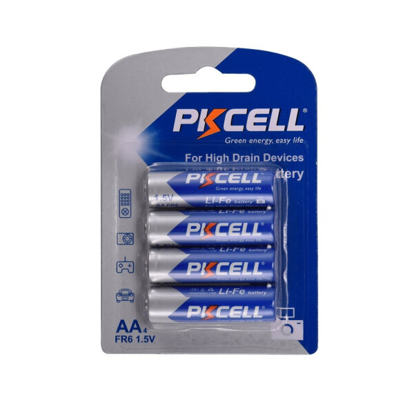 

Батарейка литиевая PKCELL LiFe 1.5V AA - FR6 4 шт