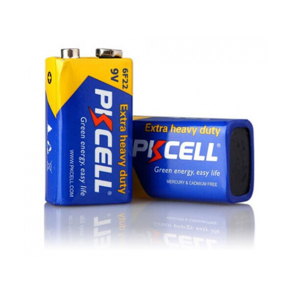 

Батарейка солевая PKCELL 9V/6LR61, крона, 1 штука shrink цена за shrink, Q10