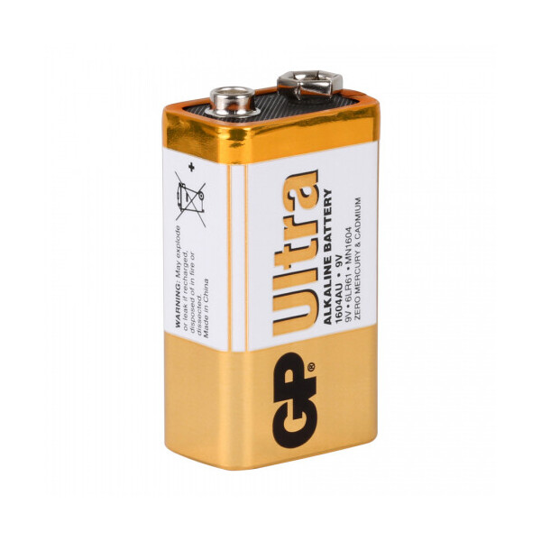 

Батарейка щелочная GP ULTRA ALKALINE 1604AU-S1, 9V, крона, 6LF22 10 (100шт.) х10(10шт.) х1 в вакуумной упаковке цена за 1шт