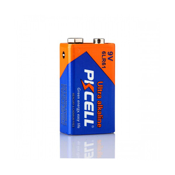 

Батарейка щелочная PKCELL 9V/6LR61, крона, 1 штука shrink цена за shrink, Q24