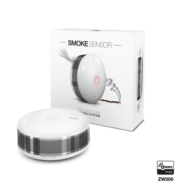 

Датчик задымления и температуры FIBARO Smoke Sensor — FIBEFGSD-002 (FIB_FGSS-101)