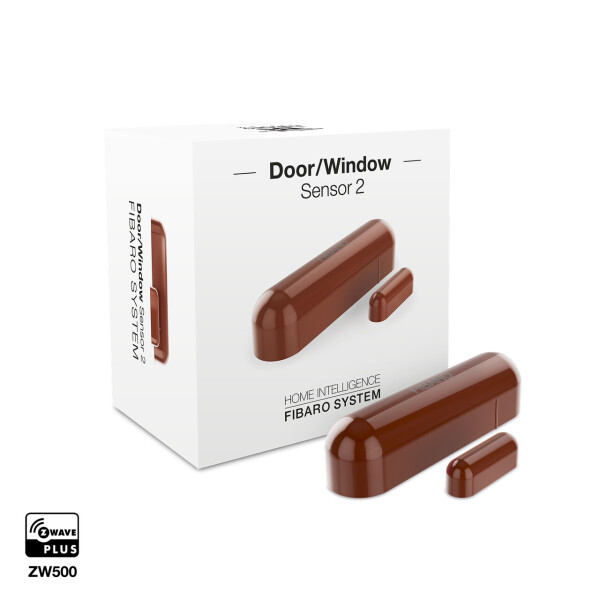 

Датчик открытия двери/окна и температуры FIBARO Door/Window Sensor 2 Открытия окна/двери, Температура, (brown) коричневый