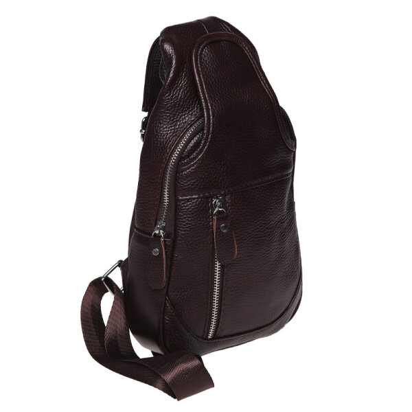 

Mужской кожаный рюкзак через плечо Borsa Leather K1321-brown