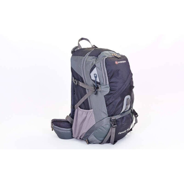 

Рюкзак туристический каркасный Swissgear 40л Серый/Черный (CS-3165)