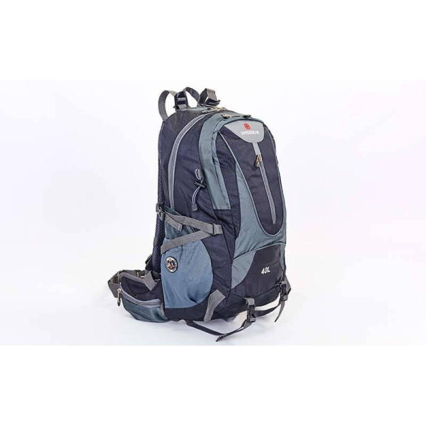 

Рюкзак туристический каркасный Swissgear 40л Серый/Черный (CS-3166)
