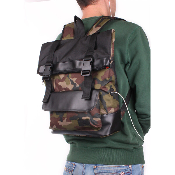 

Рюкзак камуфляжный Poolparty Commando Black (P-1484)