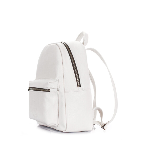 

Рюкзак женский кожаный Poolparty Xs White (P-1411)