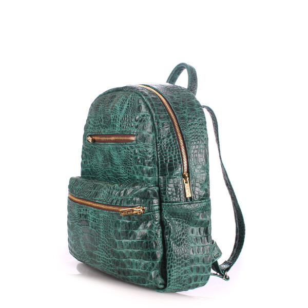 

Рюкзак женский кожаный Poolparty Mini Croco (P-1464)