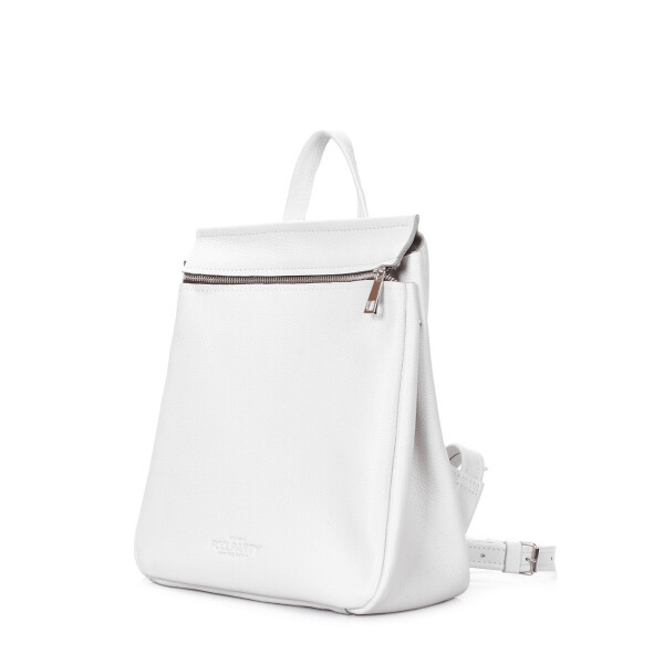 

Рюкзак женский кожаный Poolparty Venice White (P-1401)