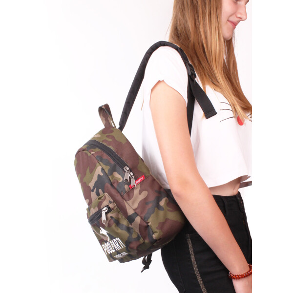 

Рюкзак женский кожаный Poolparty Xs Camo (P-1436)