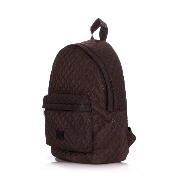

Рюкзак женский стеганый Poolparty Theone Brown (P-1487)