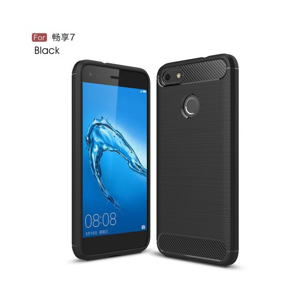 

Чехол накладка TPU SK Fiber Carbon для Huawei Nova Lite 2017 Black