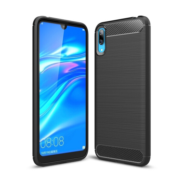 

Чехол накладка TPU SK Fiber Carbon для Huawei Y7 2019 Black