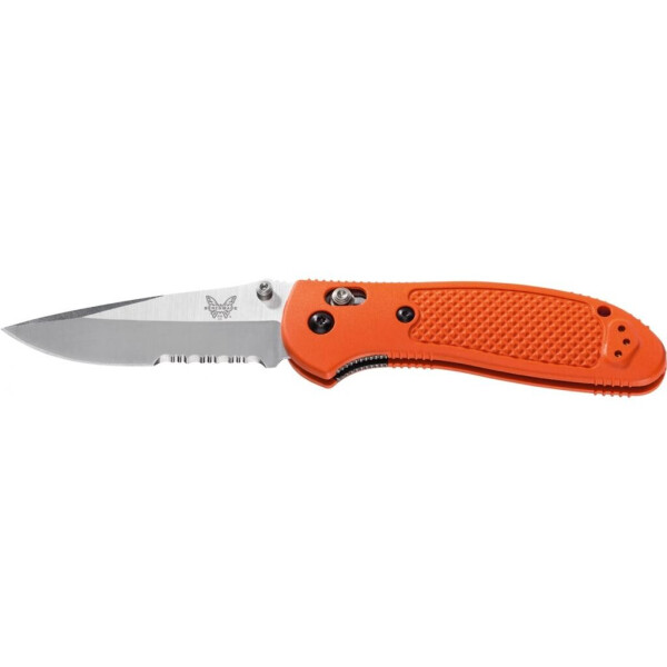 

Нож Benchmade "Pardue Griptilian" Plain + Serrator, Orange (551S-ORG)
