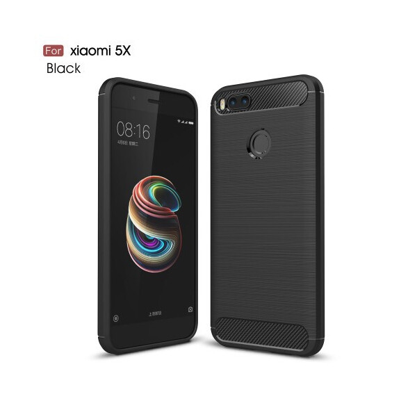 

Чехол накладка TPU SK Fiber Carbon для Xiaomi Mi A1 5X Black
