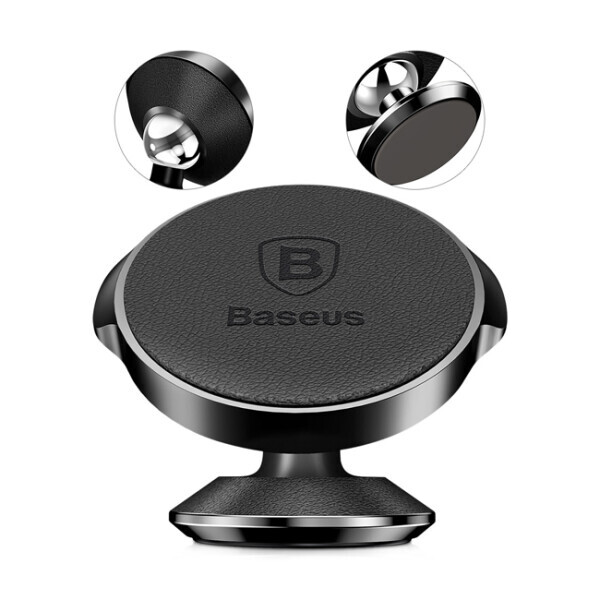 

Автодержатель Baseus Small Ears Series Vertical Magnetic Bracket Genuine Leather Type Black