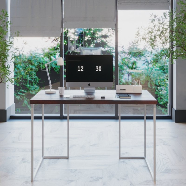 

Стол Fenster Вега 1 Белый 75,5x120x60 столешница Коричневая