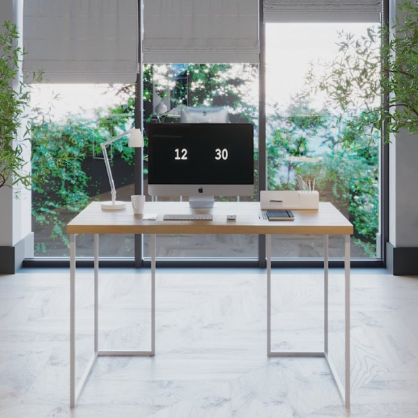 

Стол Fenster Вега 1 Белый 75,5x120x60 столешница Бук