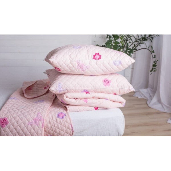 

Набор детский из 3 предметов Novita. 40-0986 Pink-105х140+40х60