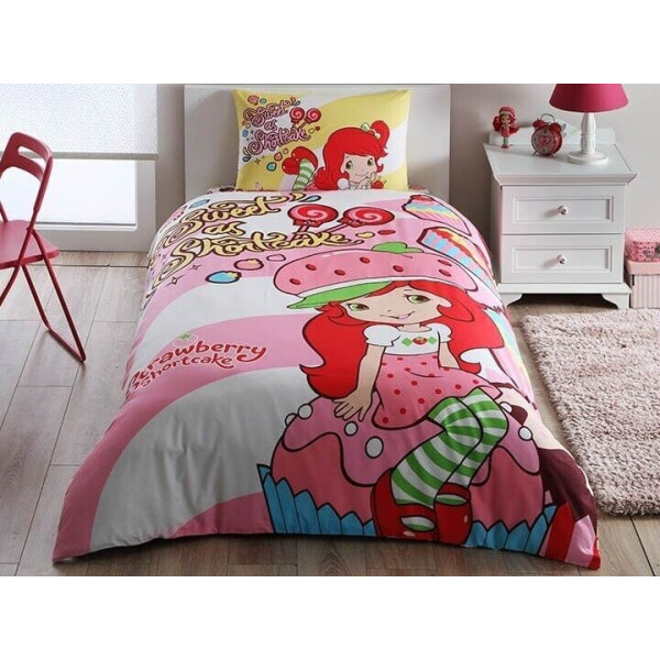 

Подростковое постельное белье TAC. Ранфорс S.Shortcake Cute-1,5-спальный подростковый