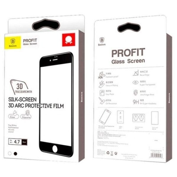 

Защитное стекло 3D Baseus (0.3mm) for iPhone 7/8 Black