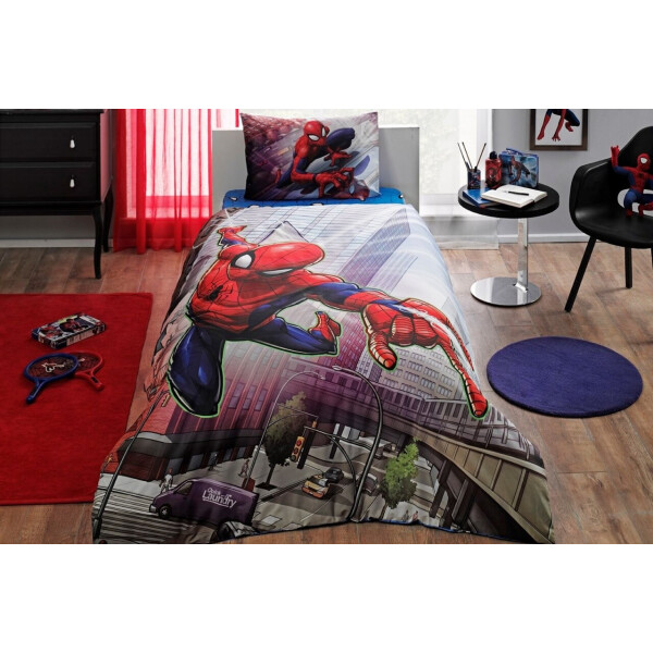 

Подростковое постельное белье TAC. Disney Spiderman Action-1,5-спальный подростковый