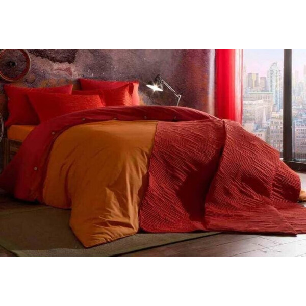 

Подростковое постельное белье TAC. Ranforce Teen Colorful Orange-1,5-спальный подростковый