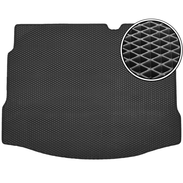 

Коврик в багажник Kinetic для Nissan Qashqai '06-14 с докаткой EVA-полимерный черный