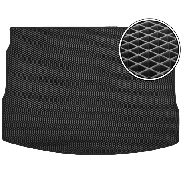 

Коврик в багажник Kinetic для Nissan Qashqai '06-14 с полноразмерным зап.колесом EVA-полимерный черный