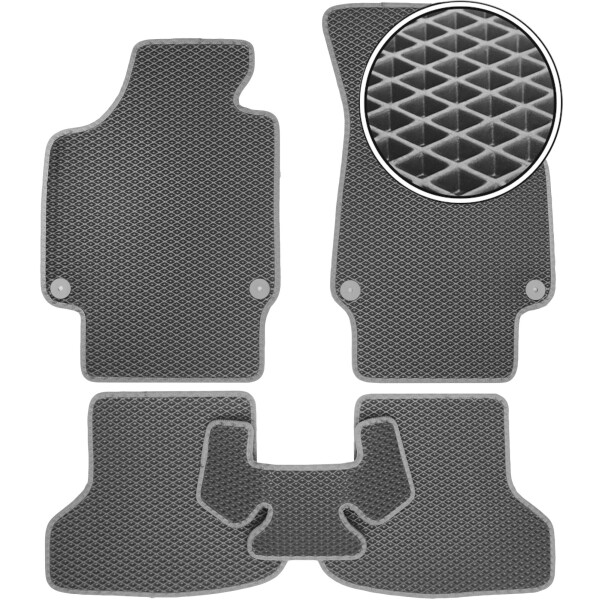 

Коврики в салон Kinetic для Audi A3 '04-12 EVA-полимерные серые (комплект)