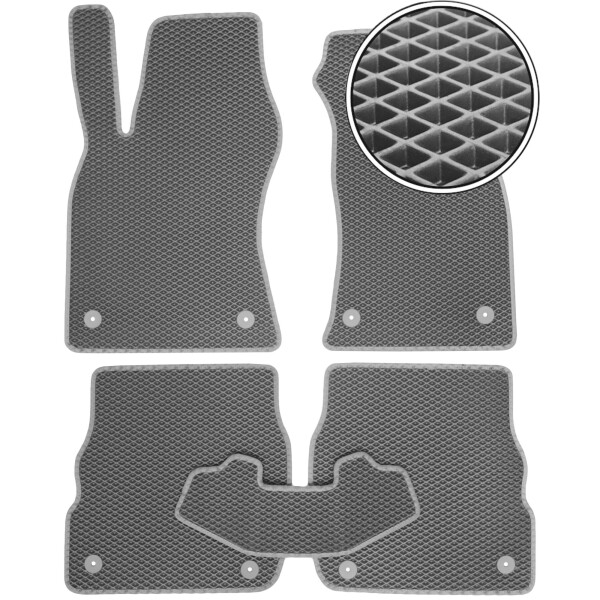 

Коврики в салон Kinetic для Audi A6 '97-05 EVA-полимерные серые (комплект)