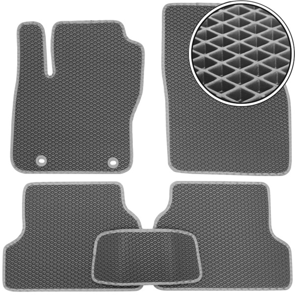 

Коврики в салон Kinetic для Ford Focus II '04-11 EVA-полимерные серые (комплект)