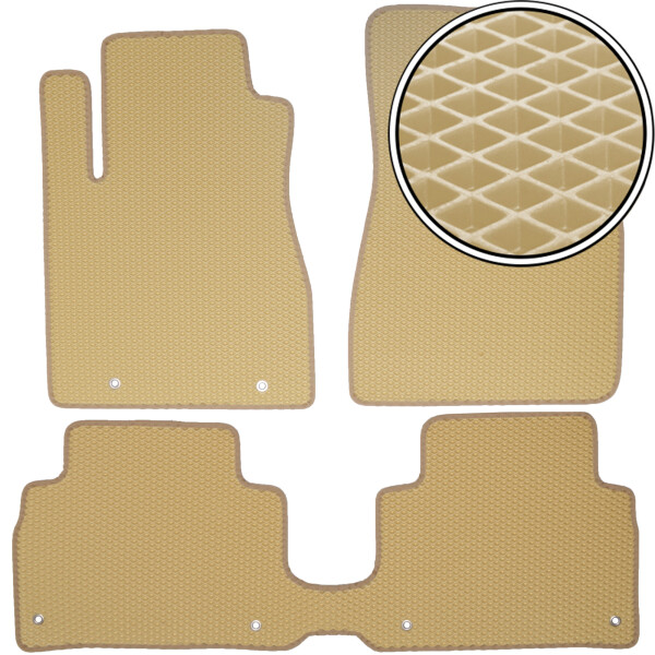 

Коврики в салон Kinetic для Lexus RX '03-08 EVA-полимерные бежевые (комплект)
