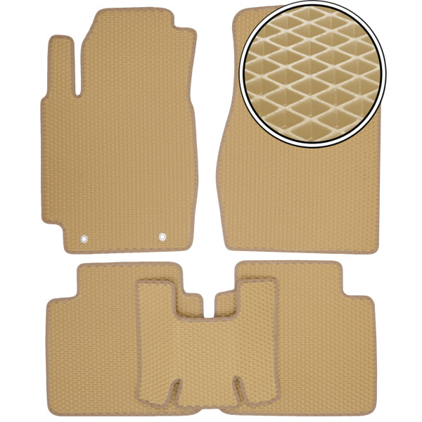 

Коврики в салон Kinetic для Toyota Camry V30 2002 - 2006 EVA-полимерные бежевые (комплект)
