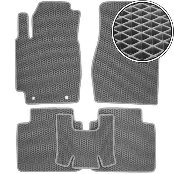 

Коврики в салон Kinetic для Toyota Camry V30 2002 - 2006 EVA-полимерные серые (комплект)