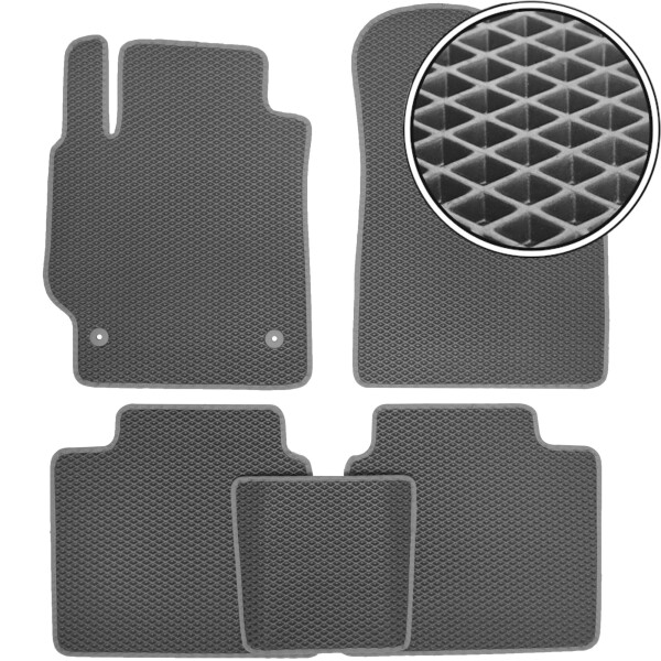 

Коврики в салон Kinetic для Toyota Camry V40 2006 - 2011 EVA-полимерные серые (комплект)