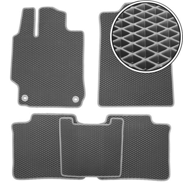 

Коврики в салон Kinetic для Toyota Camry V50/55 2011 - 2017 EVA-полимерные серые (комплект)